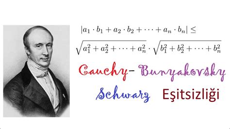 cauchy schwarz eşitsizliği